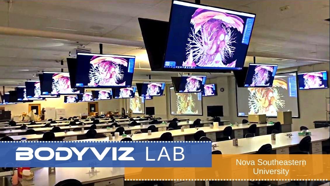 Nova Southeastern's Lab using BodyViz 3D Anatomy Dissection