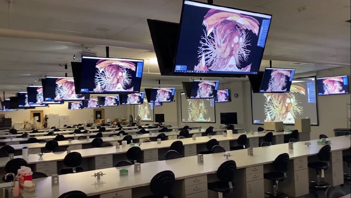 Nova Southeastern's Lab using BodyViz 3D Anatomy Dissection