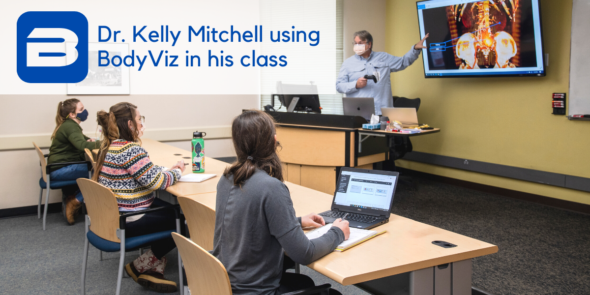 Dr. Kelly Mitchell from Prince Williams Sound College at the University of Anchorage Alaska using BodyViz